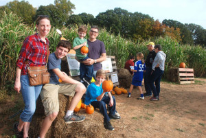 The John and Danielle Fortunato family were among thousands that enjoyed the first The Farm Maze, a fund raising effort of farm business managers Kevin Bokeno and his daughter Shannon English.
