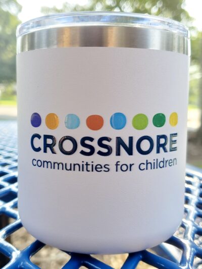 coffee mug with full color Crossnore logo