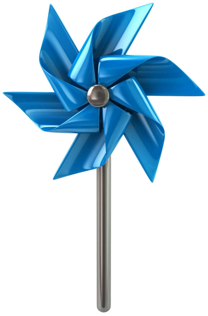 national child abuse prevention month - blue pinwheel